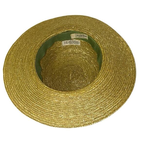 Saks Fifth Avenue Made in Italy Natural Straw Wide Brim Sun Hat main image 6